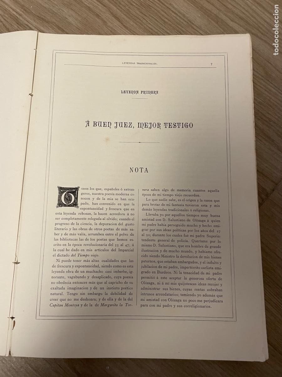 Libros antiguos: TOMO I DE LAS OBRAS COMPLETAS DE ZORRILLA. 1884 - Foto 10