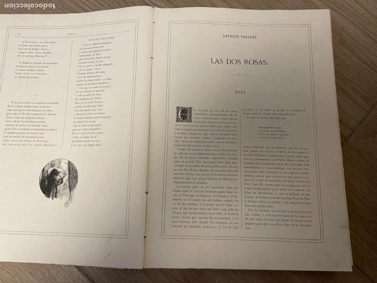 Libros antiguos: TOMO I DE LAS OBRAS COMPLETAS DE ZORRILLA. 1884 - Foto 12