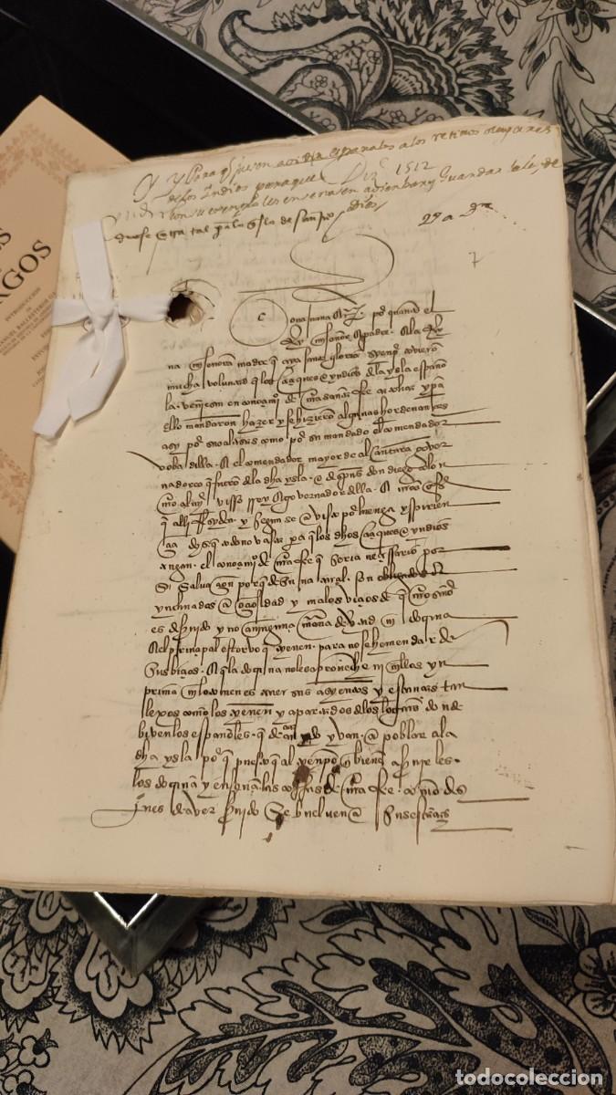 Libros antiguos: Facs&iacute;mil Leyes de Burgos - Foto 5