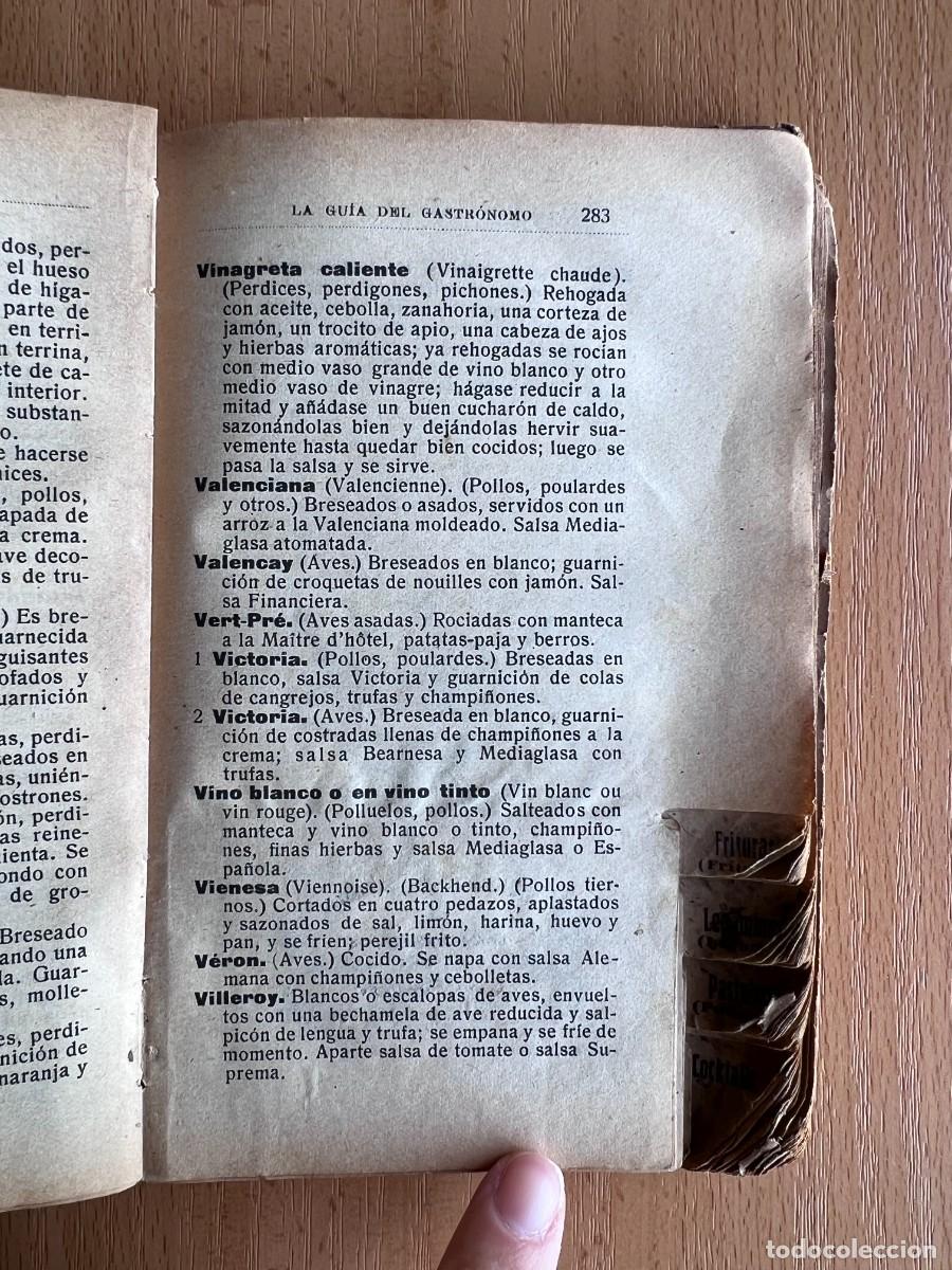 Libros antiguos: LA GUIA DEL GASTRONOMO Y DEL MAITRE D&acute;HOTEL - Foto 7