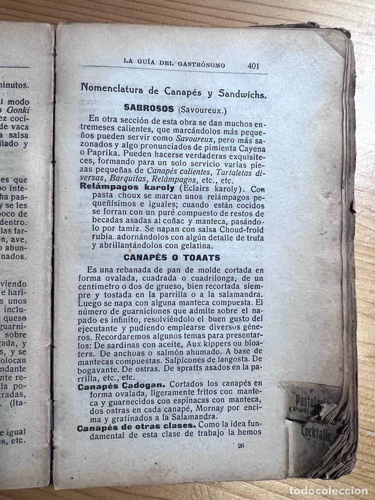 Libros antiguos: LA GUIA DEL GASTRONOMO Y DEL MAITRE D&acute;HOTEL - Foto 16
