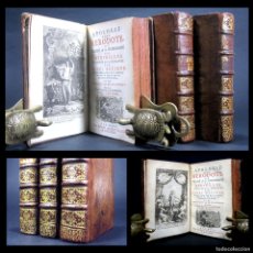 Libros antiguos: AÑO 1735 OBRA PROHIBIDA SODOMÍA INDEX LIBRORUM PROHIBITORUM APOLOGÍA DE HERÓDOTO GRABADOS 3V