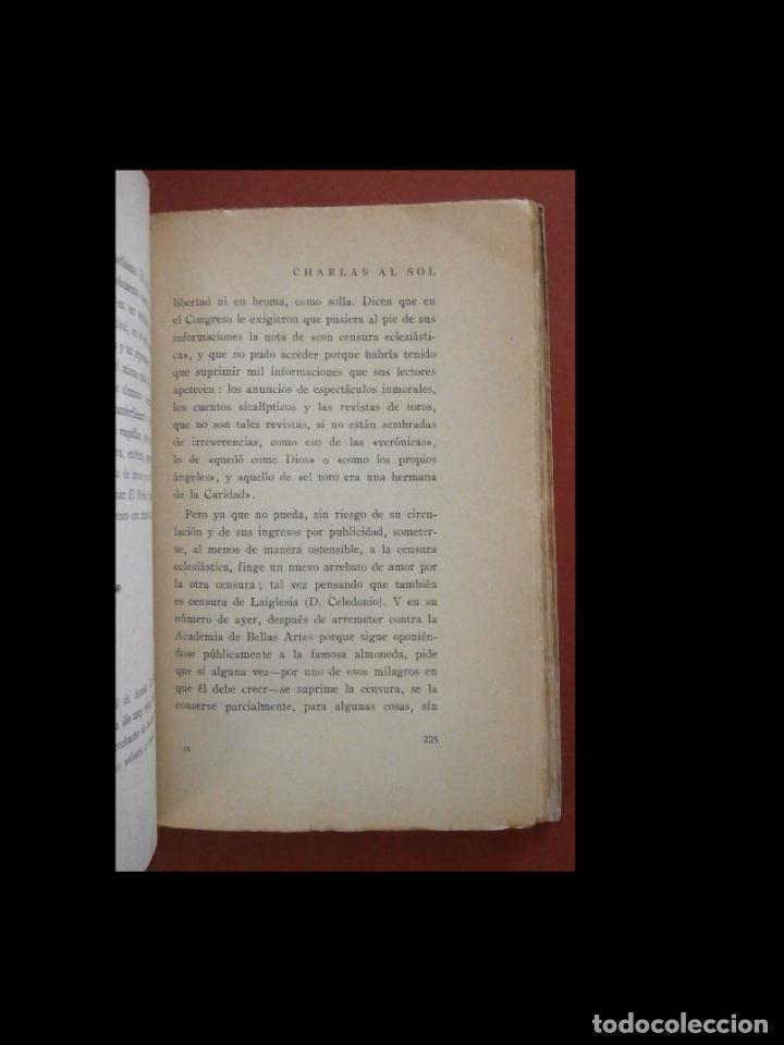 Libros antiguos: Charlas al sol. 3&ordf; Serie. Heli&oacute;filo - Foto 2