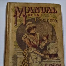 Libros antiguos: ANTIGUO MANUAL DE LA COCINERA DE S. CALLEJA - AÑOS 20 - 12 X 8 CM.- 288 PAGINAS- TAPAS CARTON - MBC