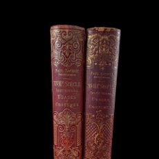 Libros antiguos: XVIII SIECLE USAGES ET COSTUMES. PAUL LACROIX. 2 VOL. 2A ED. PARIS. 1877