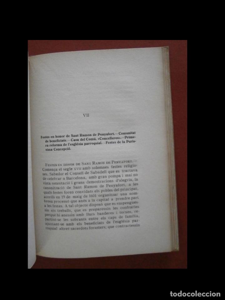 Libros antiguos: Sabadell. Monografia. Agust&iacute; Rius i Borrell - Foto 2