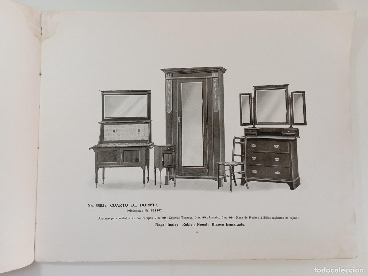 Libros antiguos: Dise&ntilde;os de muebles Harris Lebus - Cat&aacute;logo 1912 - Foto 2