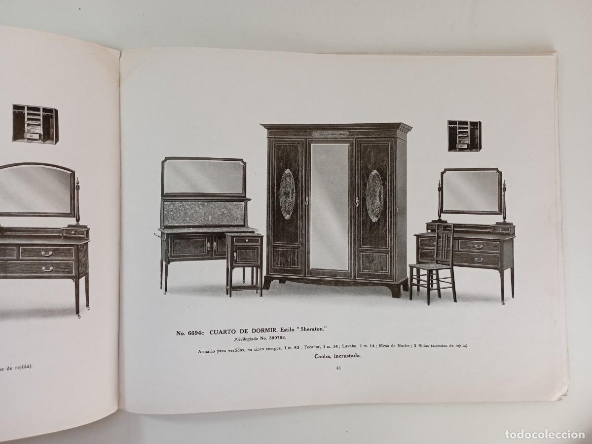 Libros antiguos: Dise&ntilde;os de muebles Harris Lebus - Cat&aacute;logo 1912 - Foto 5