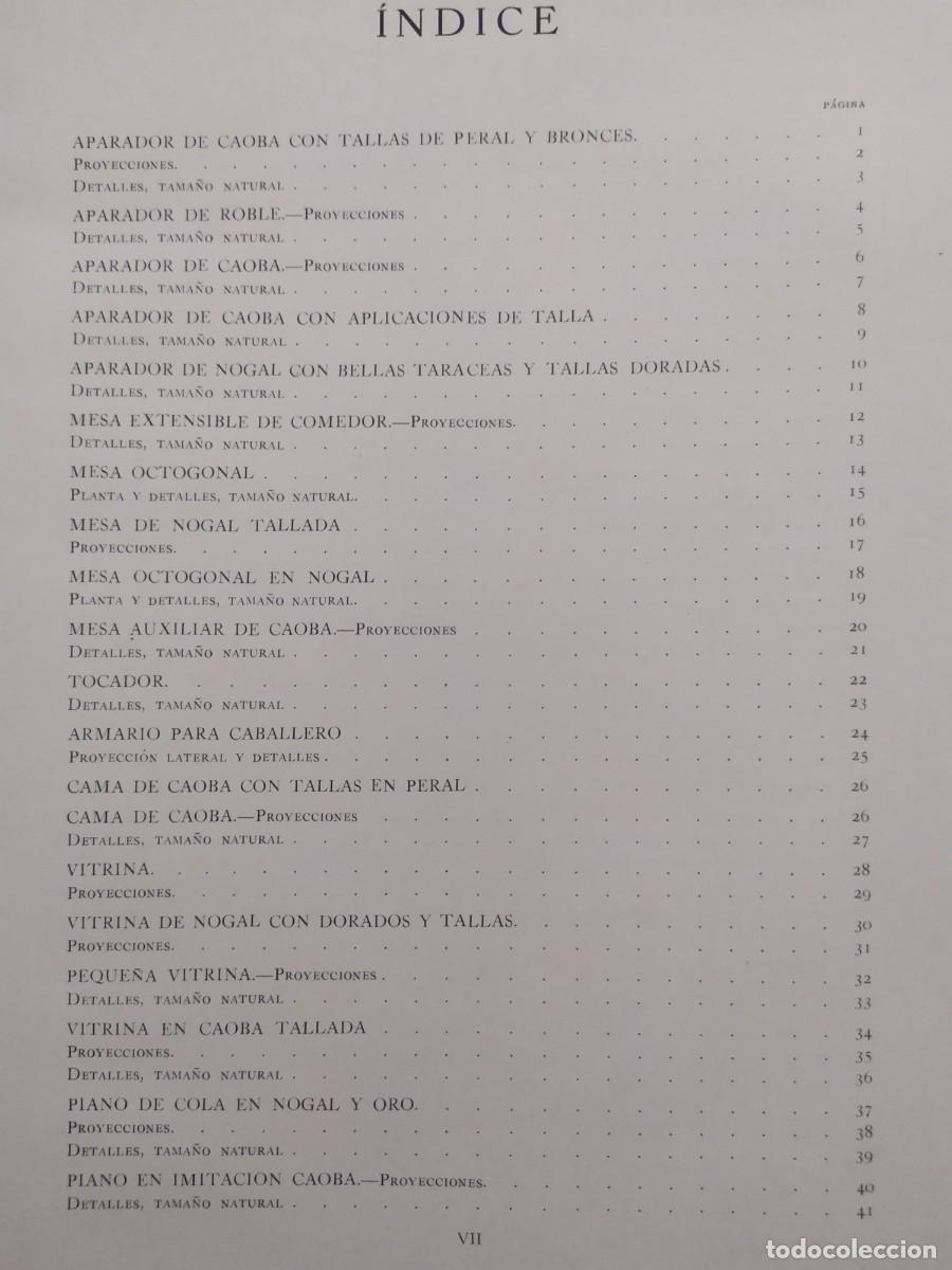 Libros antiguos: 1929. Proyectos de mobiliario y decoraci&oacute;n ingleses. Hildesley. - Foto 5