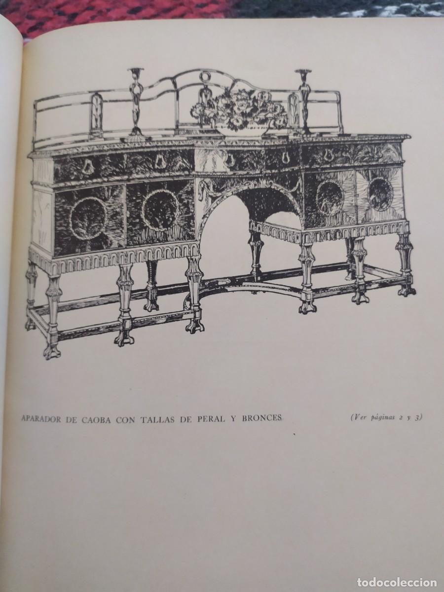 Libros antiguos: 1929. Proyectos de mobiliario y decoraci&oacute;n ingleses. Hildesley. - Foto 7