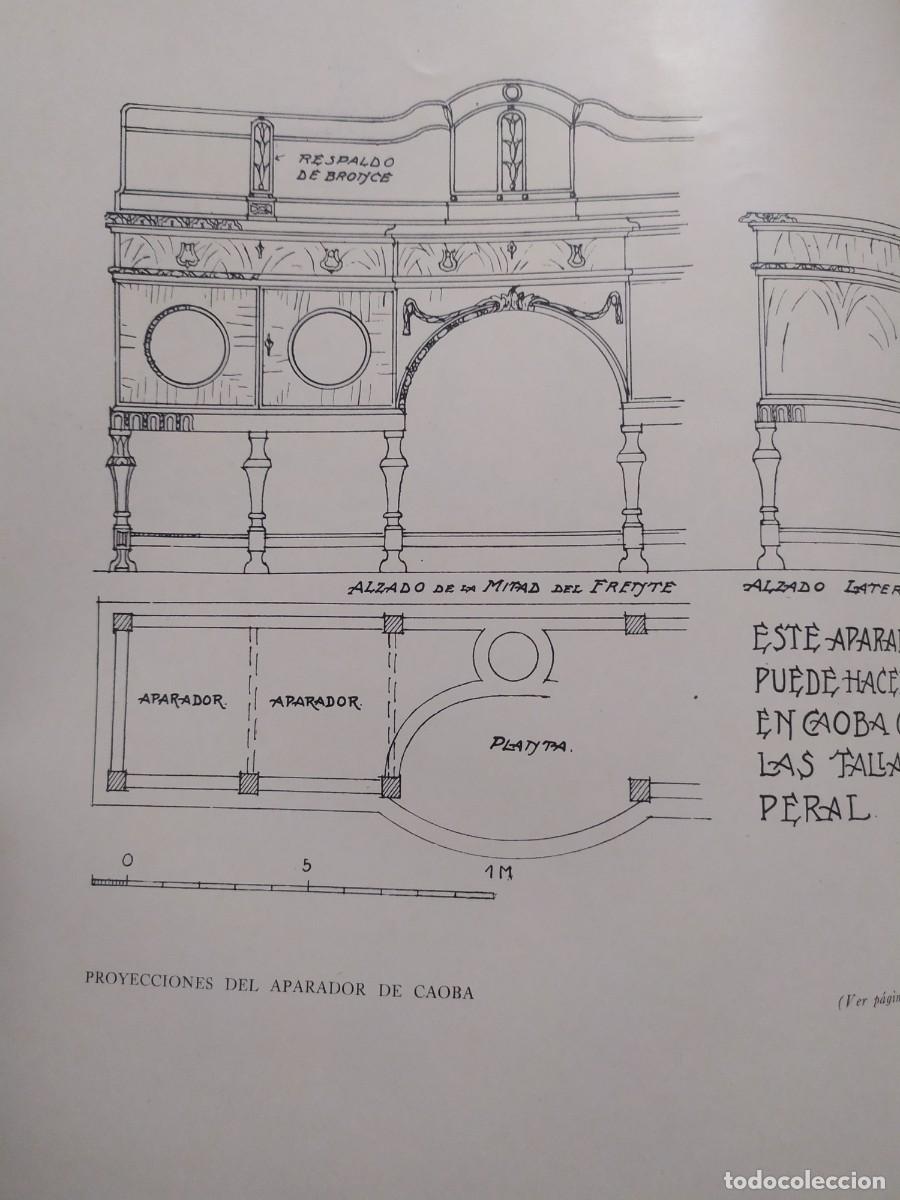 Libros antiguos: 1929. Proyectos de mobiliario y decoraci&oacute;n ingleses. Hildesley. - Foto 8