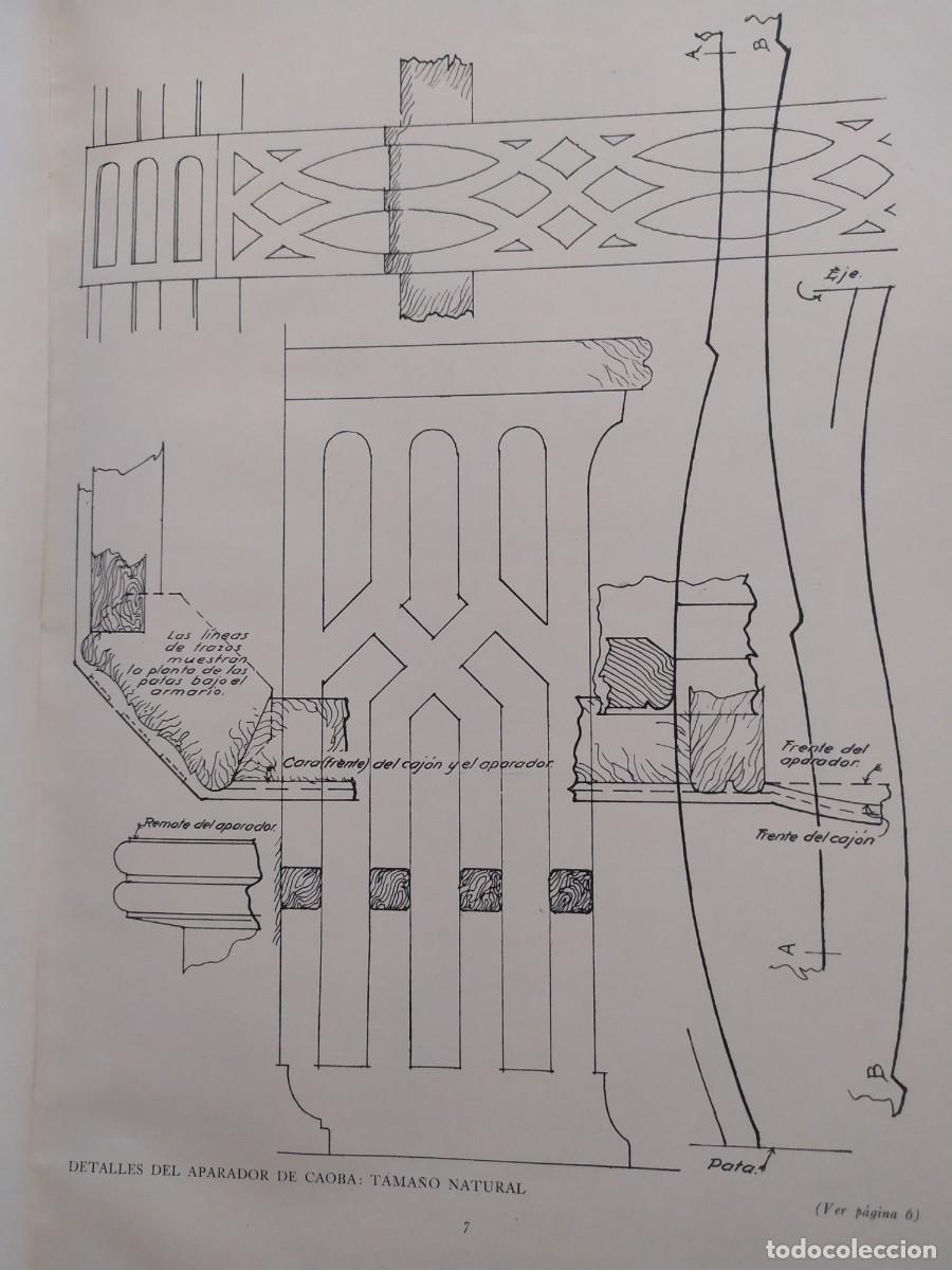Libros antiguos: 1929. Proyectos de mobiliario y decoraci&oacute;n ingleses. Hildesley. - Foto 11