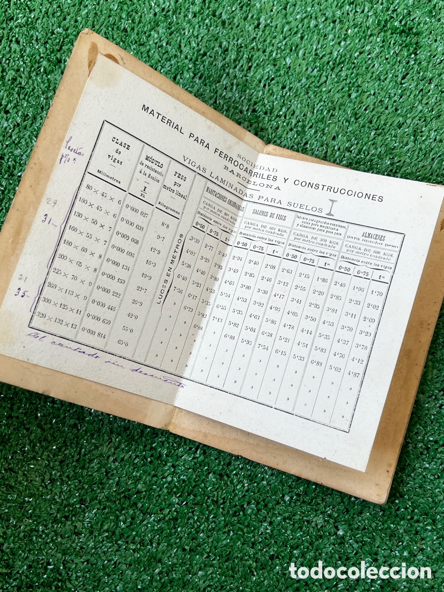 Libros antiguos: Libro material para ferrocarriles y construcciones - Foto 3