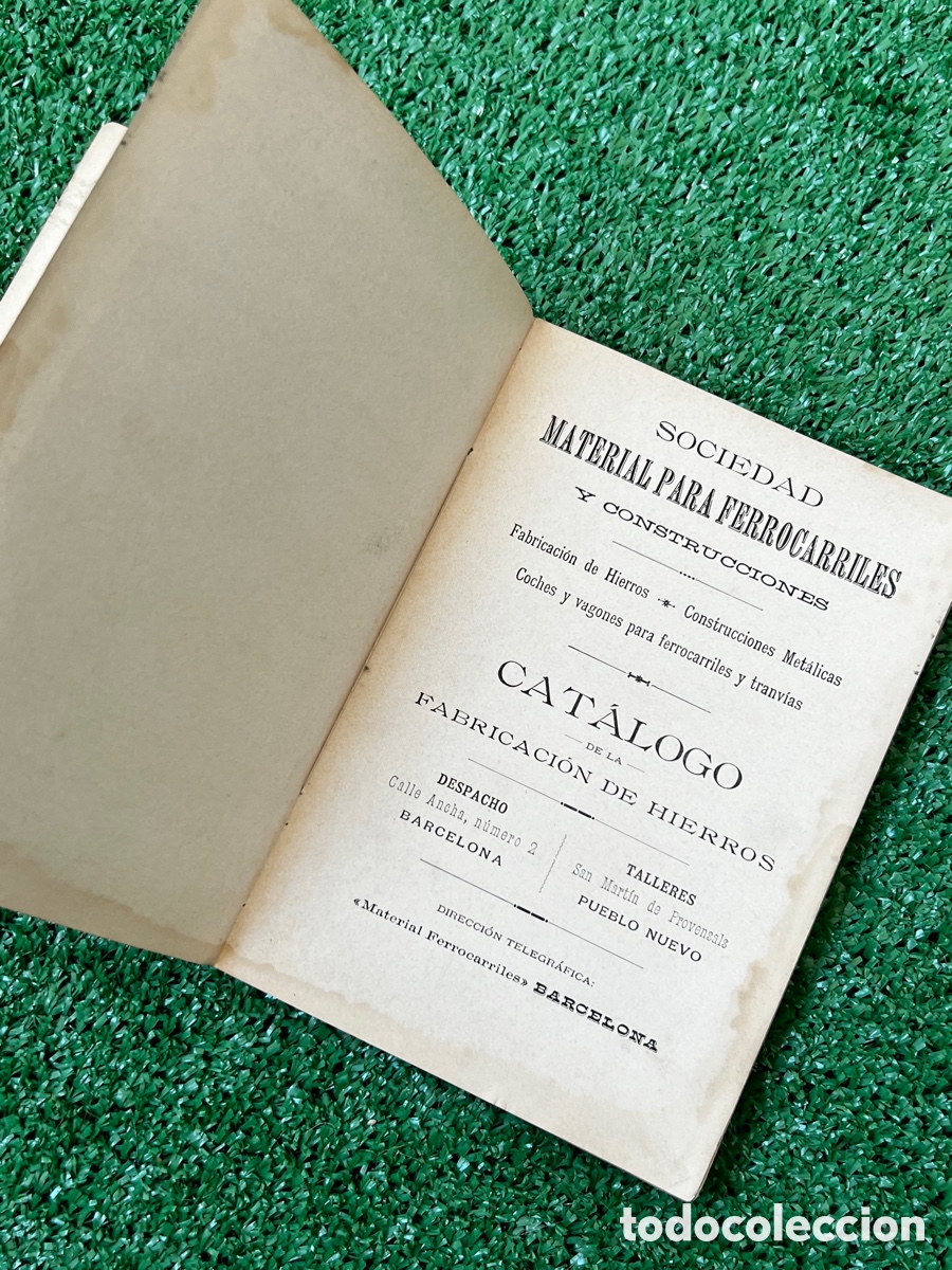 Libros antiguos: Libro material para ferrocarriles y construcciones - Foto 4