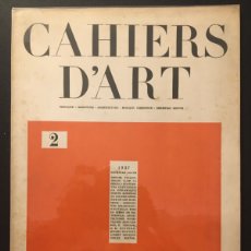 Libros antiguos: CAHIERS D'ART. 2. 2EME ANNE. 1927
