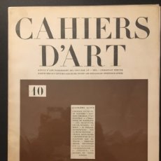 Libros antiguos: CAHIERS D'ART. 10. 4EME ANNE. 1929