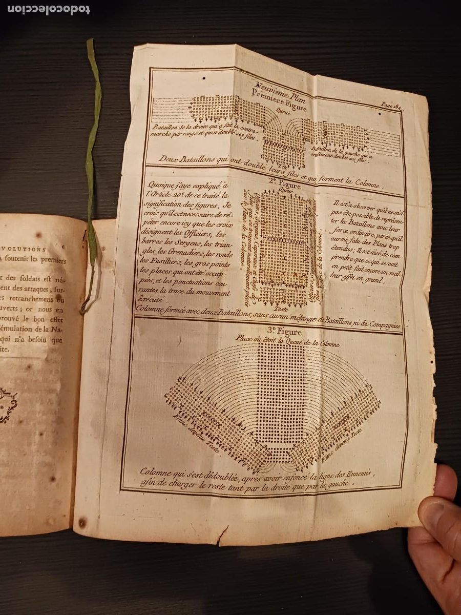 Libros antiguos: Trait&eacute; des &eacute;volutions militaires. Propos&eacute; par le Comte de Bombelles. 1754 - Foto 4