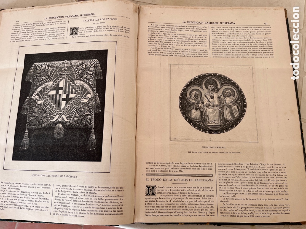 Libros antiguos: La Exposici&oacute;n Vaticana Ilustrada 1887 - Foto 5