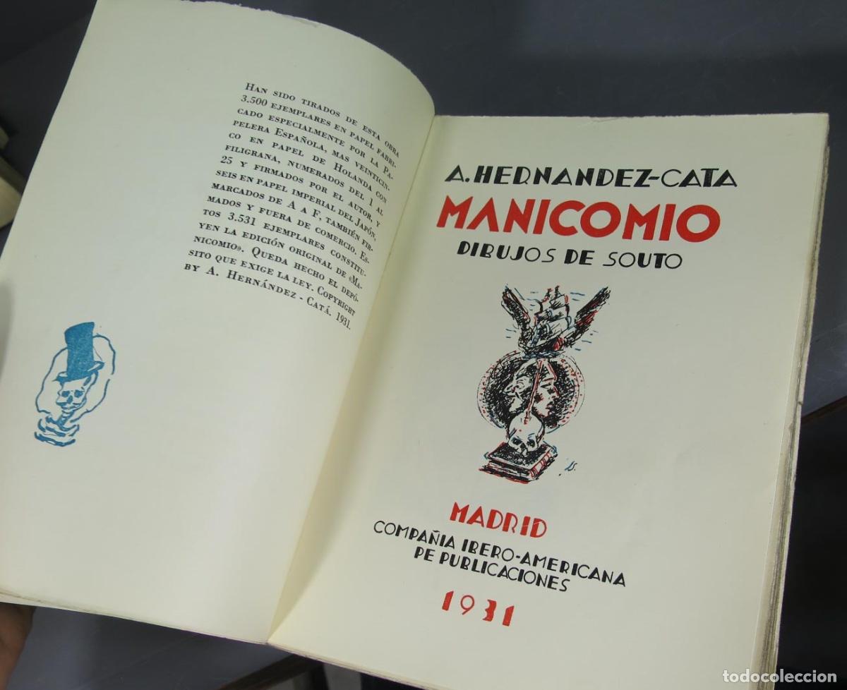 Libros antiguos: Manicomio A. Hern&aacute;ndez-Cat&aacute;. 1931 - Foto 2