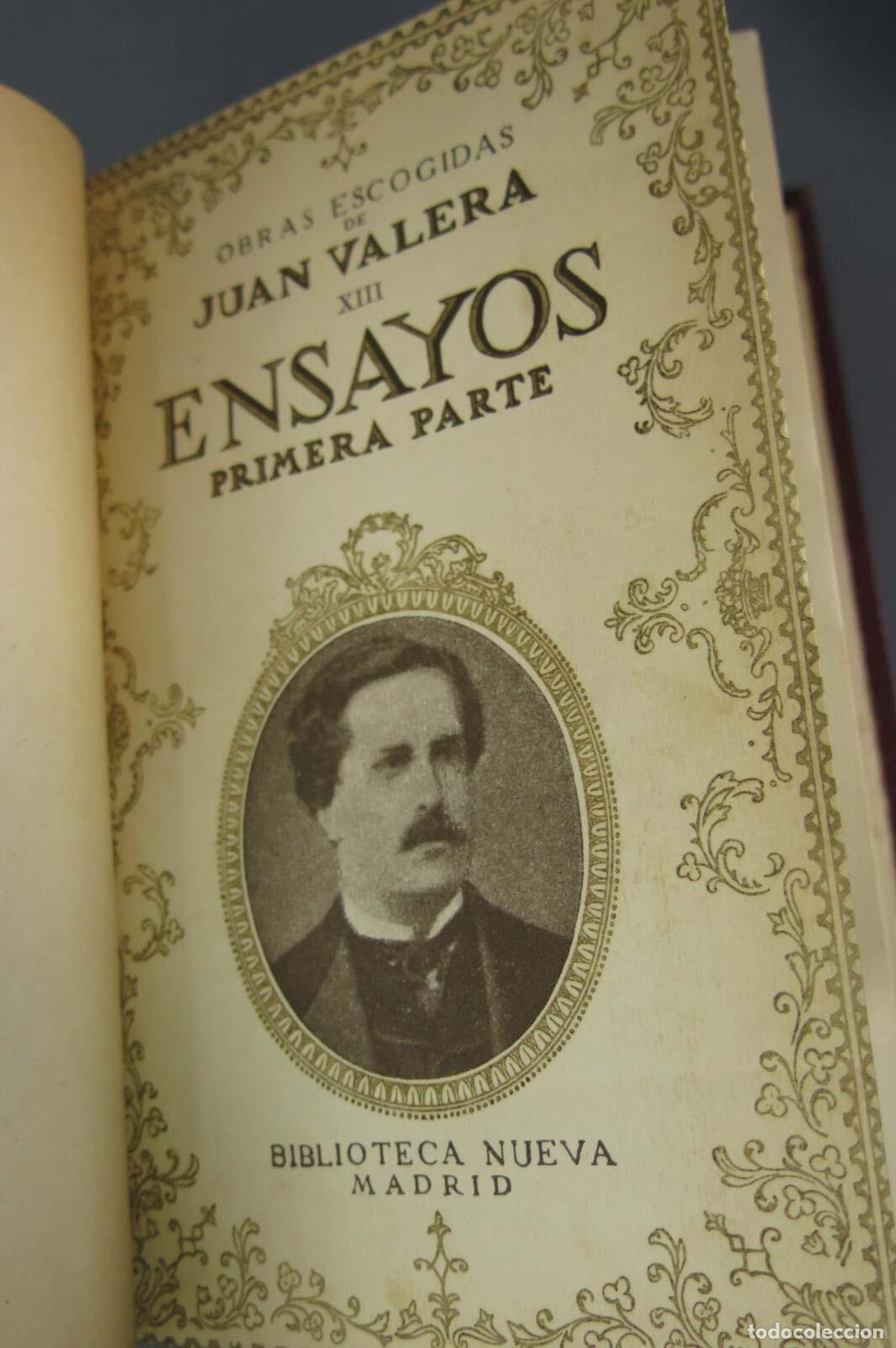 Libros antiguos: ENSAYOS. VALERA. 3 TOMOS - Foto 2