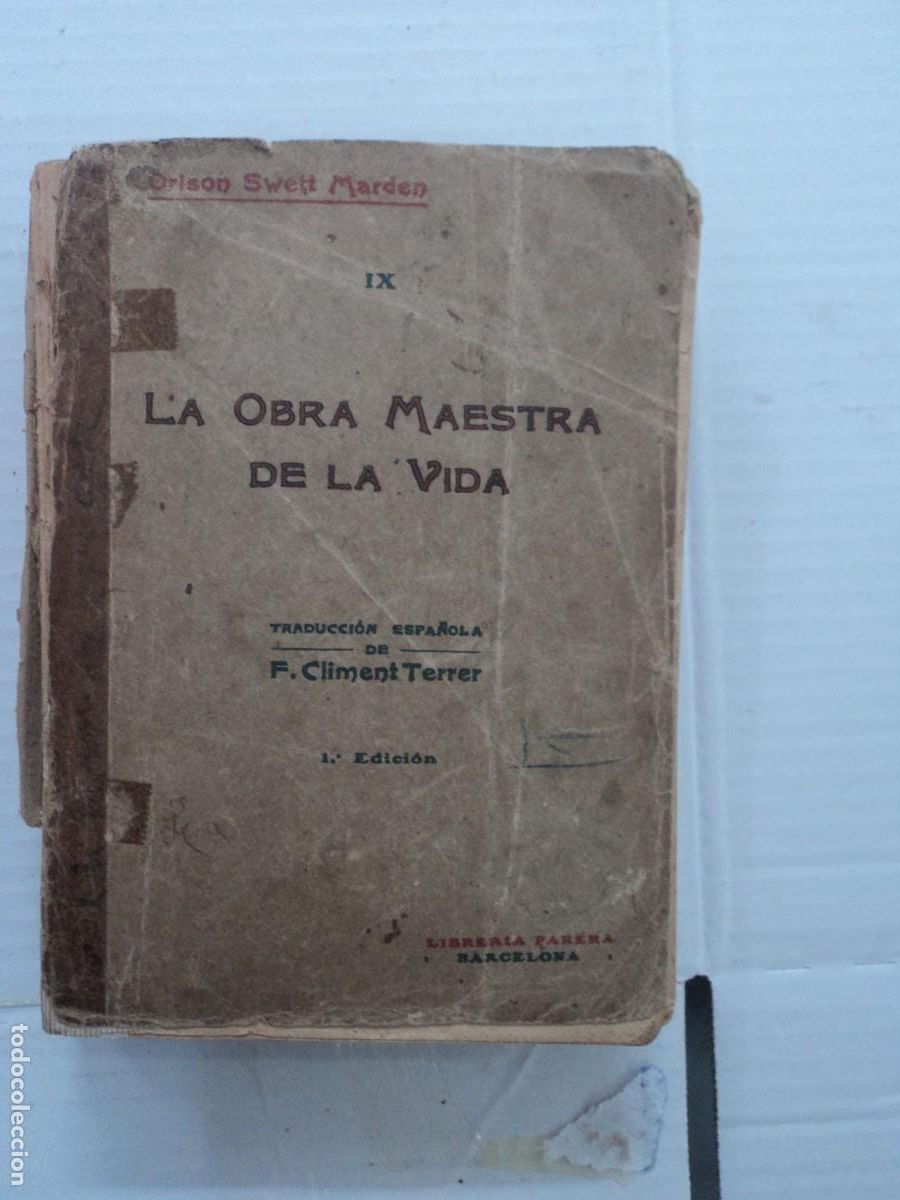 Libros antiguos: La obra maestra de la vida - F. Climent Terrer - Foto 1