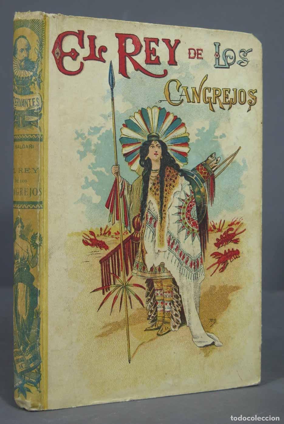 Libros antiguos: El rey de los Cangrejos. Salgari. CALLEJA - Foto 1