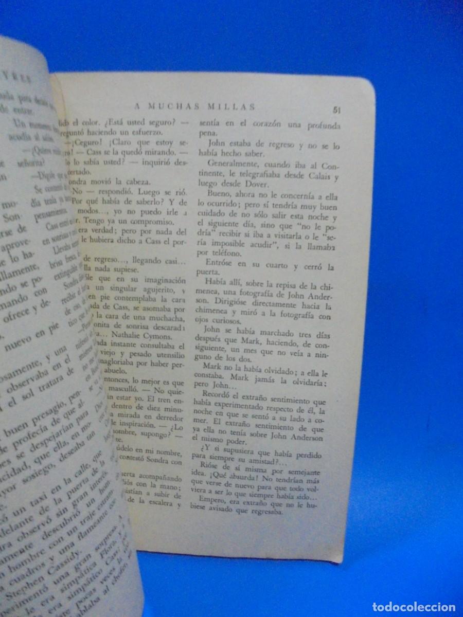 Libros antiguos: A MUCHAS MILLAS. RUBY M. AYRES. EDITORIAL JUVENTUD. 1934. PAGS : 127. - Foto 2
