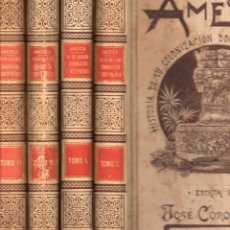 Libros antiguos: JOSÉ COROLEU : AMÉRICA - 4 TOMOS (MONTANER & SIMÓN, 1895)