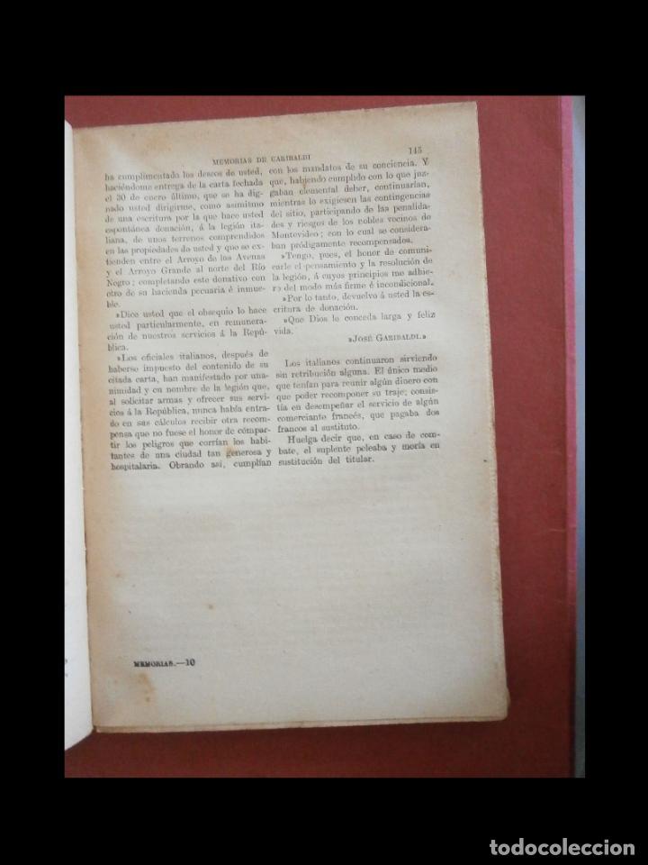 Libros antiguos: Memorias de Garibaldi. Alejandro Dumas. - Foto 2