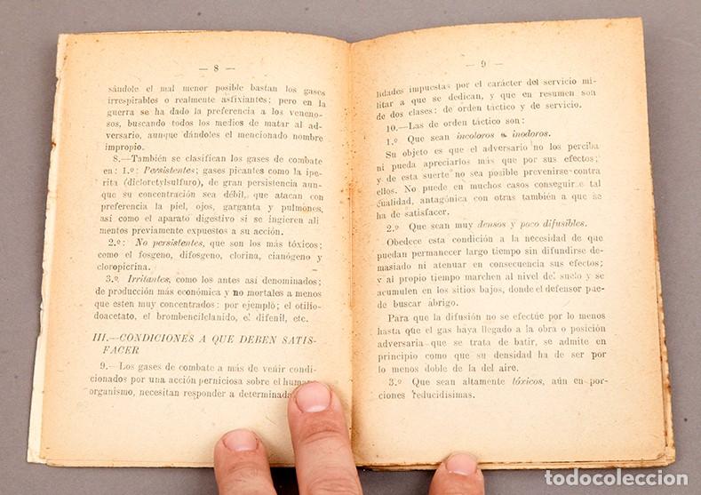 Libros antiguos: GASES DE COMBATE - LUIS DE LA GRANADA - 1921 - RARO - Foto 4