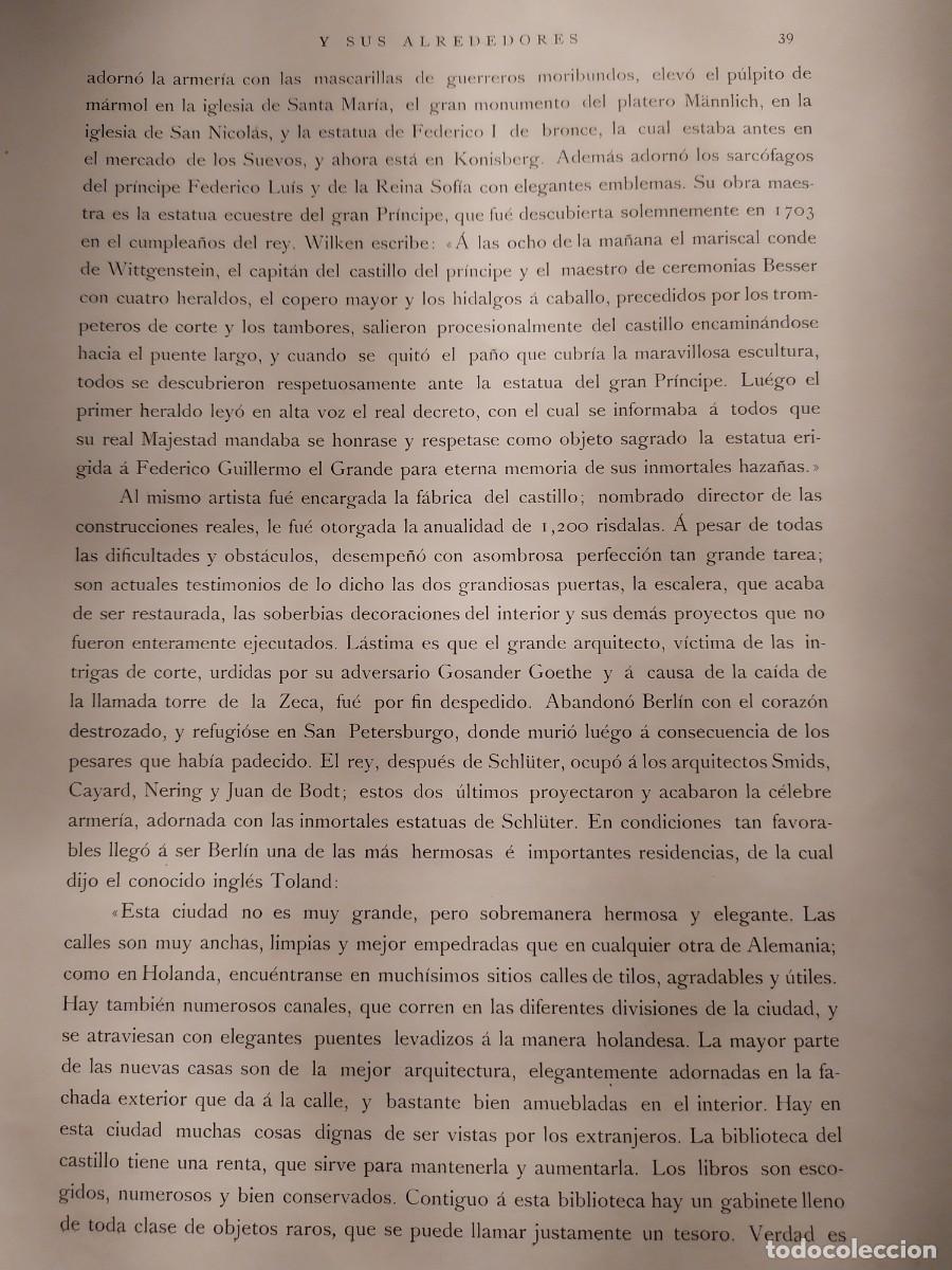 Libros antiguos: 1886. Berl&iacute;n y sus alrededores. Max Ring. - Foto 4