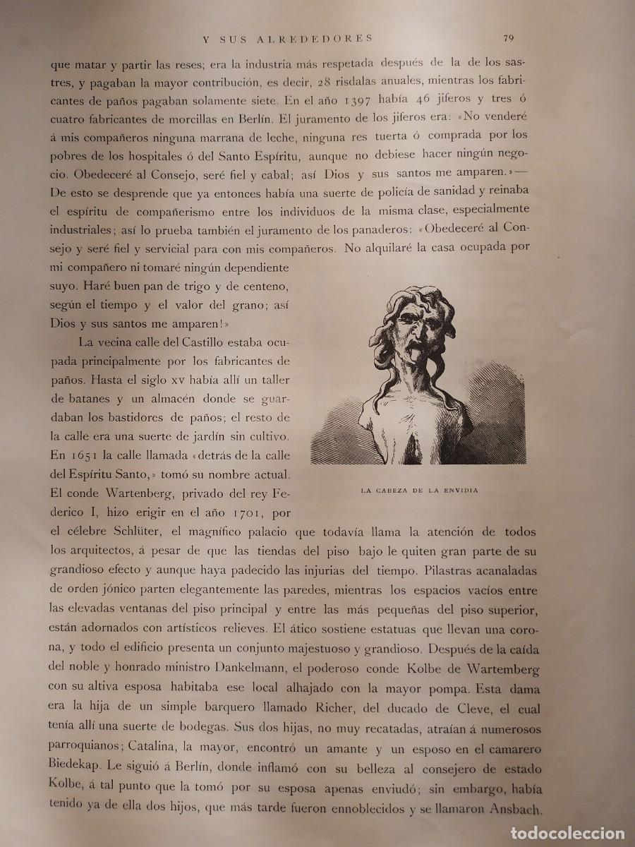 Libros antiguos: 1886. Berl&iacute;n y sus alrededores. Max Ring. - Foto 6