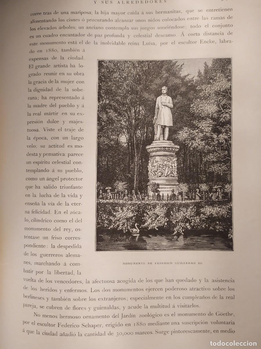 Libros antiguos: 1886. Berl&iacute;n y sus alrededores. Max Ring. - Foto 12