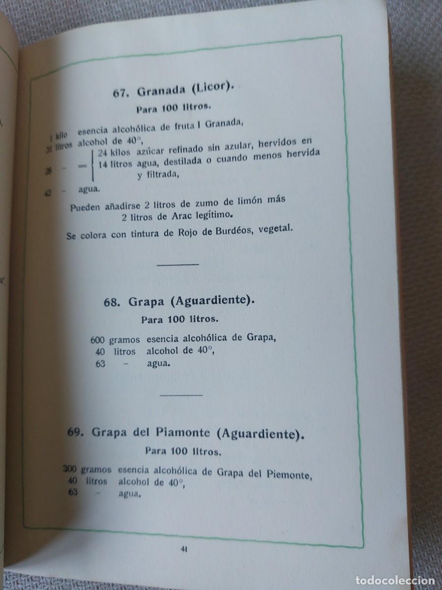 Libros antiguos: Recetas aguardientes y jarabes - schimel &CO - Foto 2