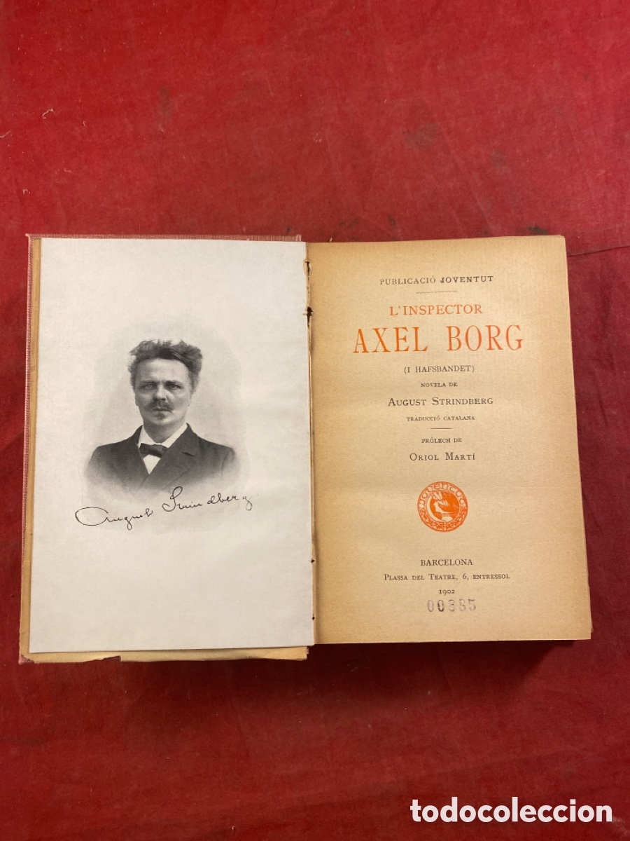 Libros antiguos: L&rsquo;INSPECTOR AXEL BORG NOVELA DE AUGUST STRINDBERG 1902 - Foto 1
