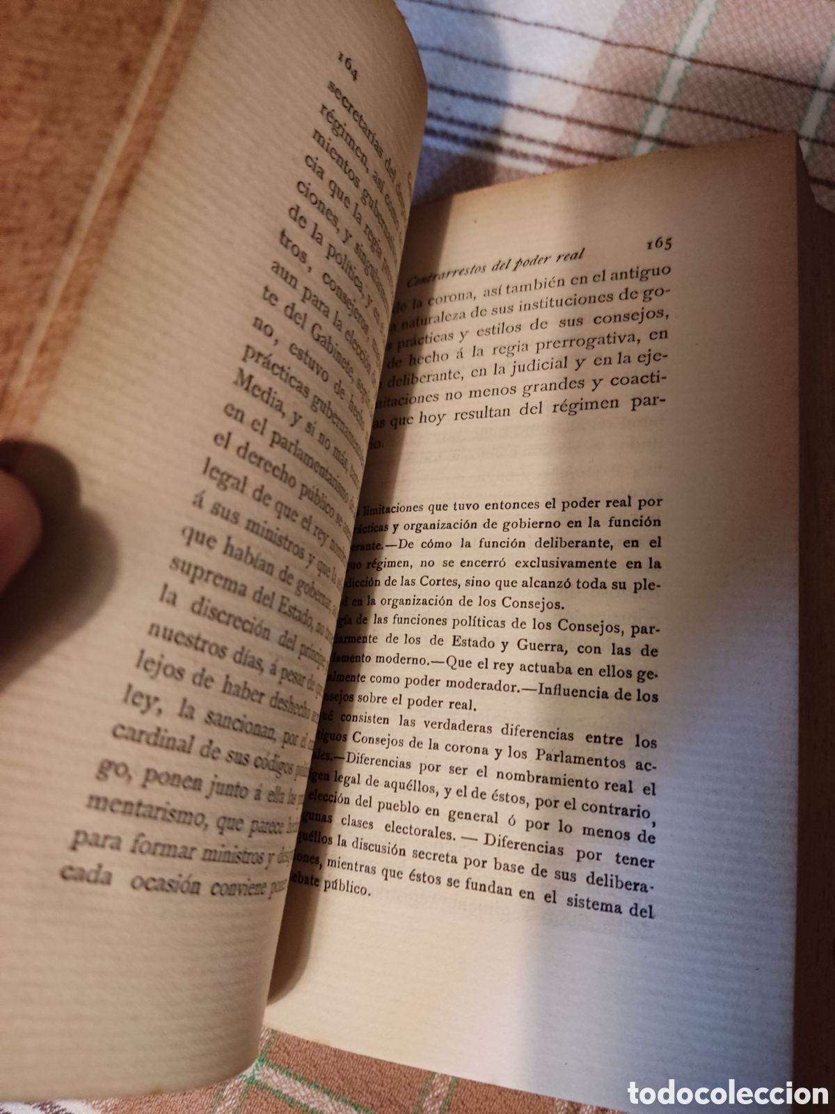 Old books: Sanchez de toca del gobierno en el regimen antiguo parlamentario libro primero