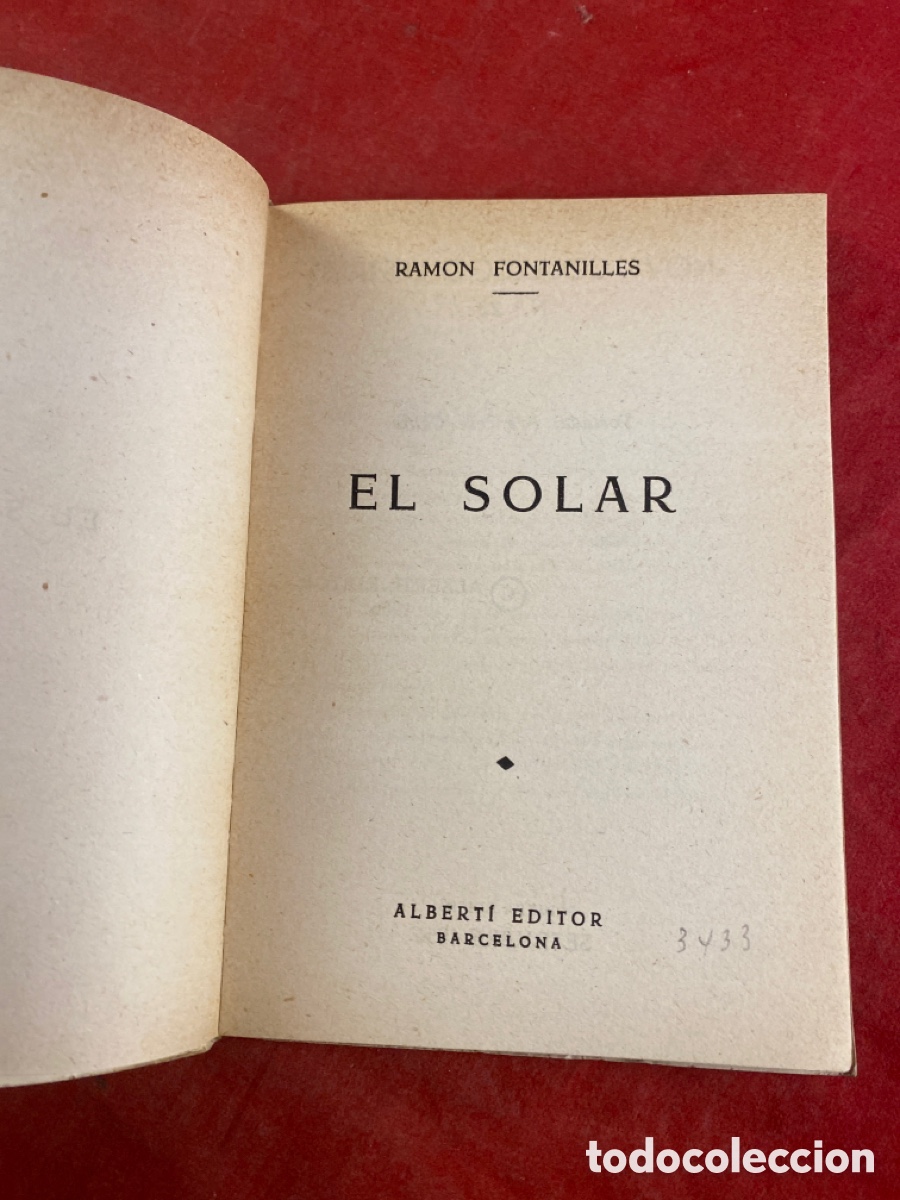 Libros antiguos: EL SOLAR - Foto 2