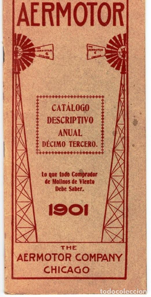 Libros antiguos: AEROMOTOR CATALOGO DESCRIPTIVO 1901 - Foto 1