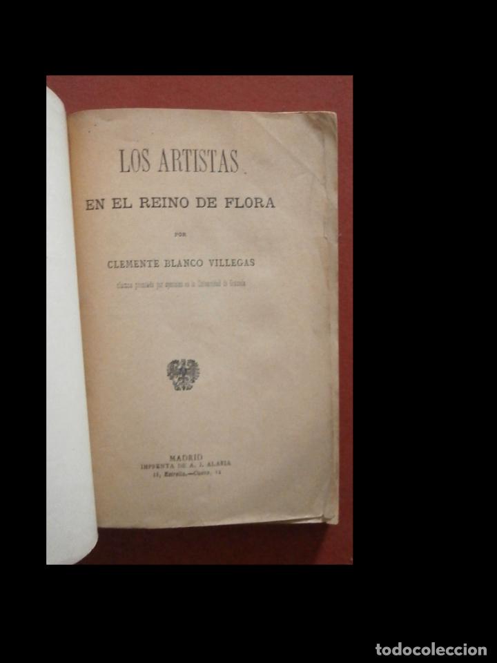 Antiquarische B&uuml;cher: Los artistas en el reino de flora. Clamente Blanco Villegas