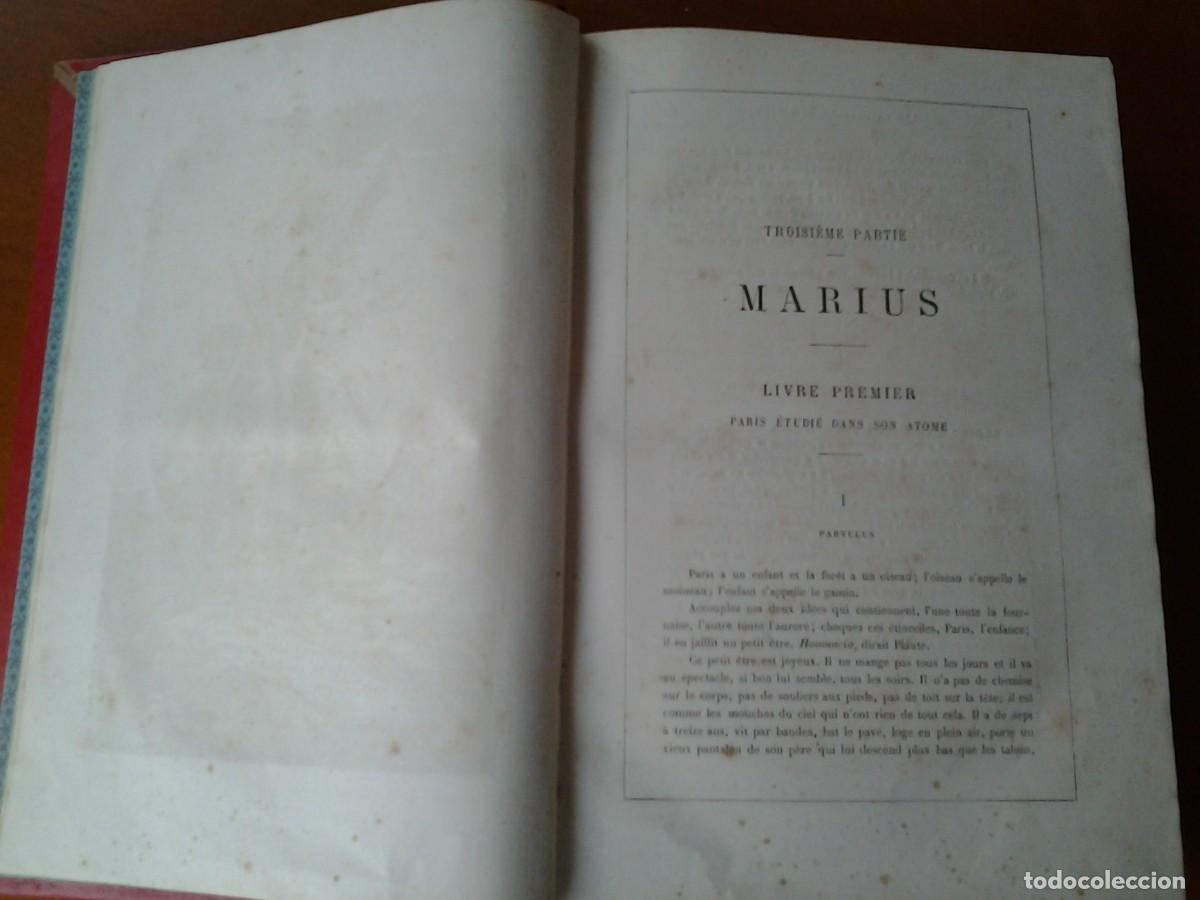 Libros antiguos: LES MISERABLES, de VICTOR HUGO (3&ordf; y 4&ordf; PARTE) - Foto 5