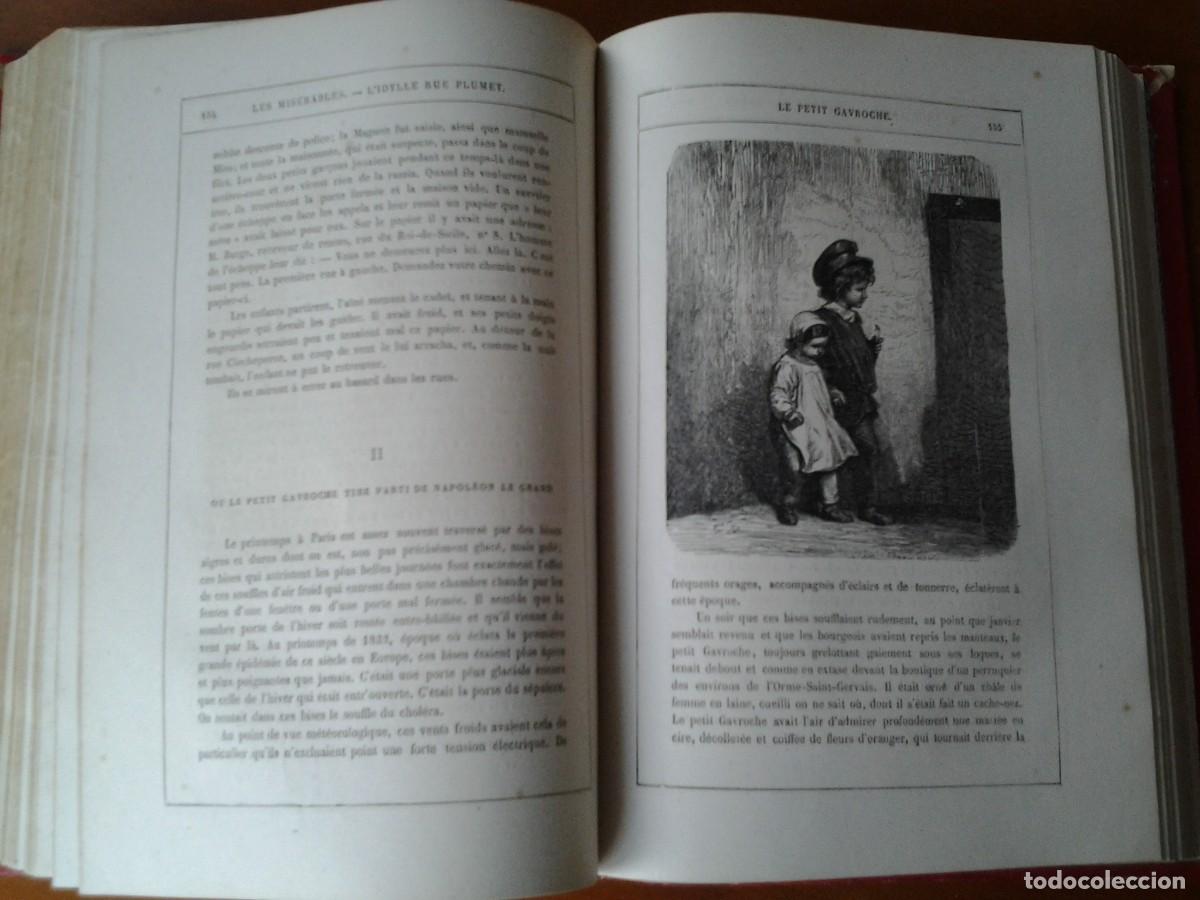 Libros antiguos: LES MISERABLES, de VICTOR HUGO (3&ordf; y 4&ordf; PARTE) - Foto 7