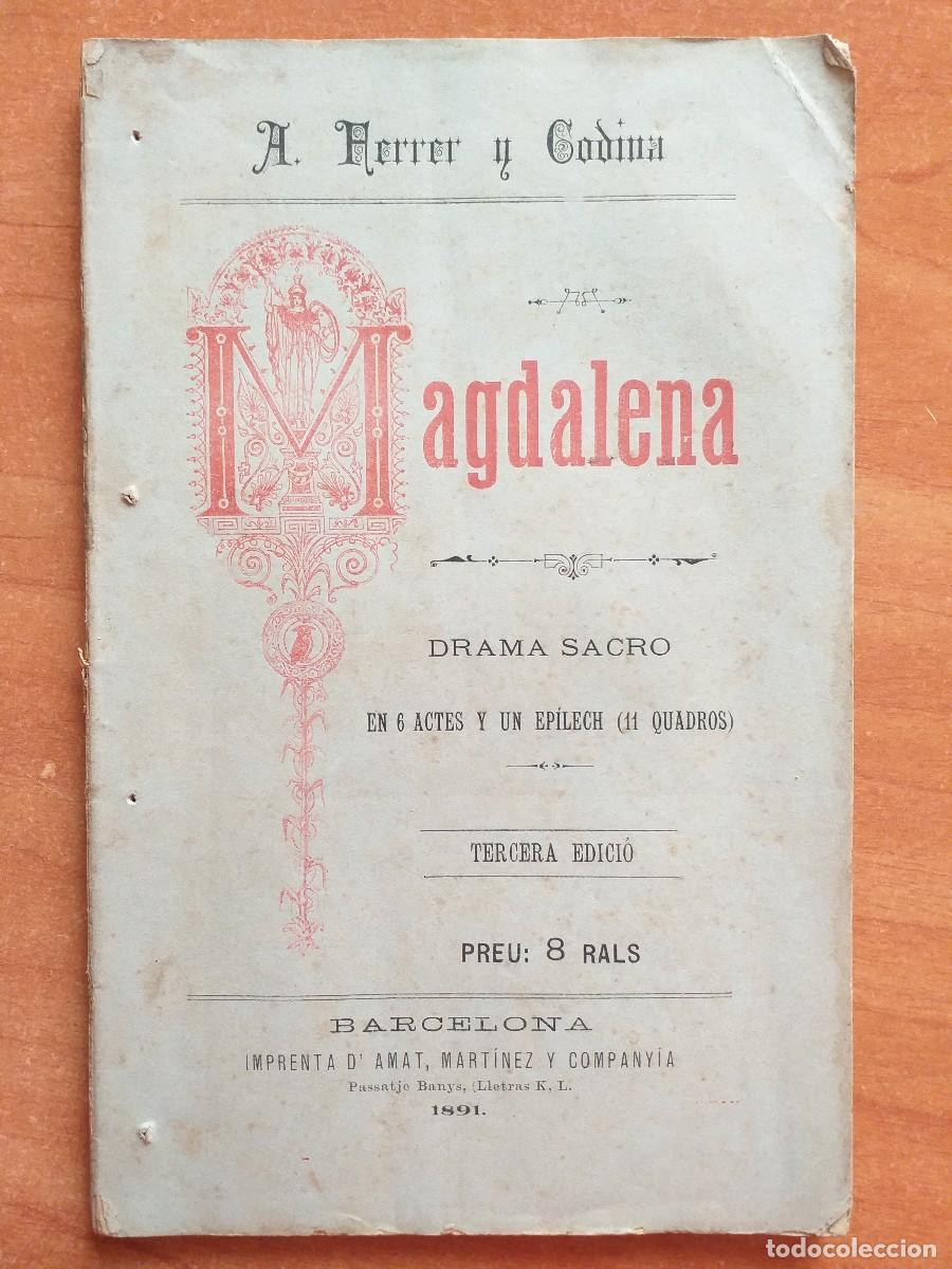 Libros antiguos: 1891 MAGDALENA - A. FERRER Y CORDINA - Foto 1