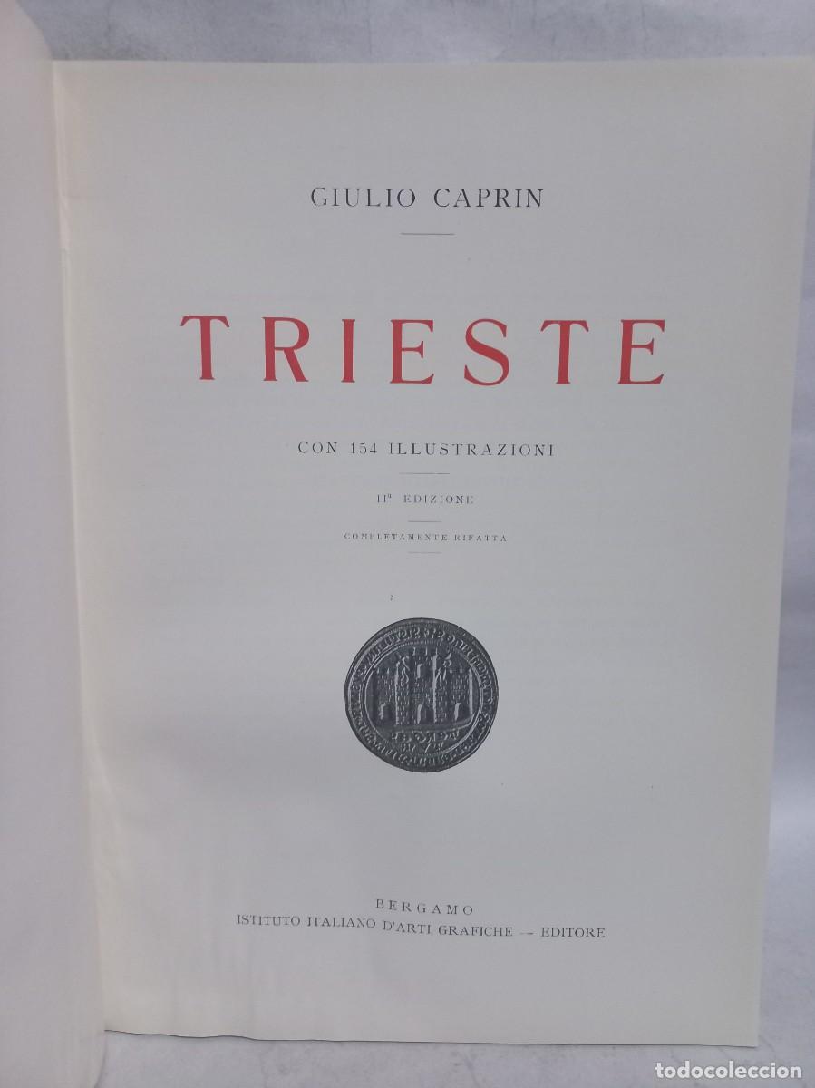 Libros antiguos: Giulio Caprin - Trieste - 1927 - Foto 2