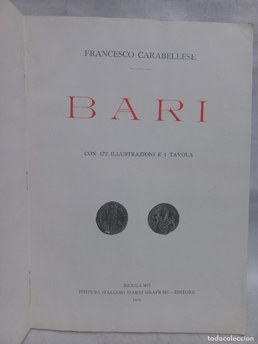 Libros antiguos: Francesco Carabellese - Bari - 1909 - Foto 2