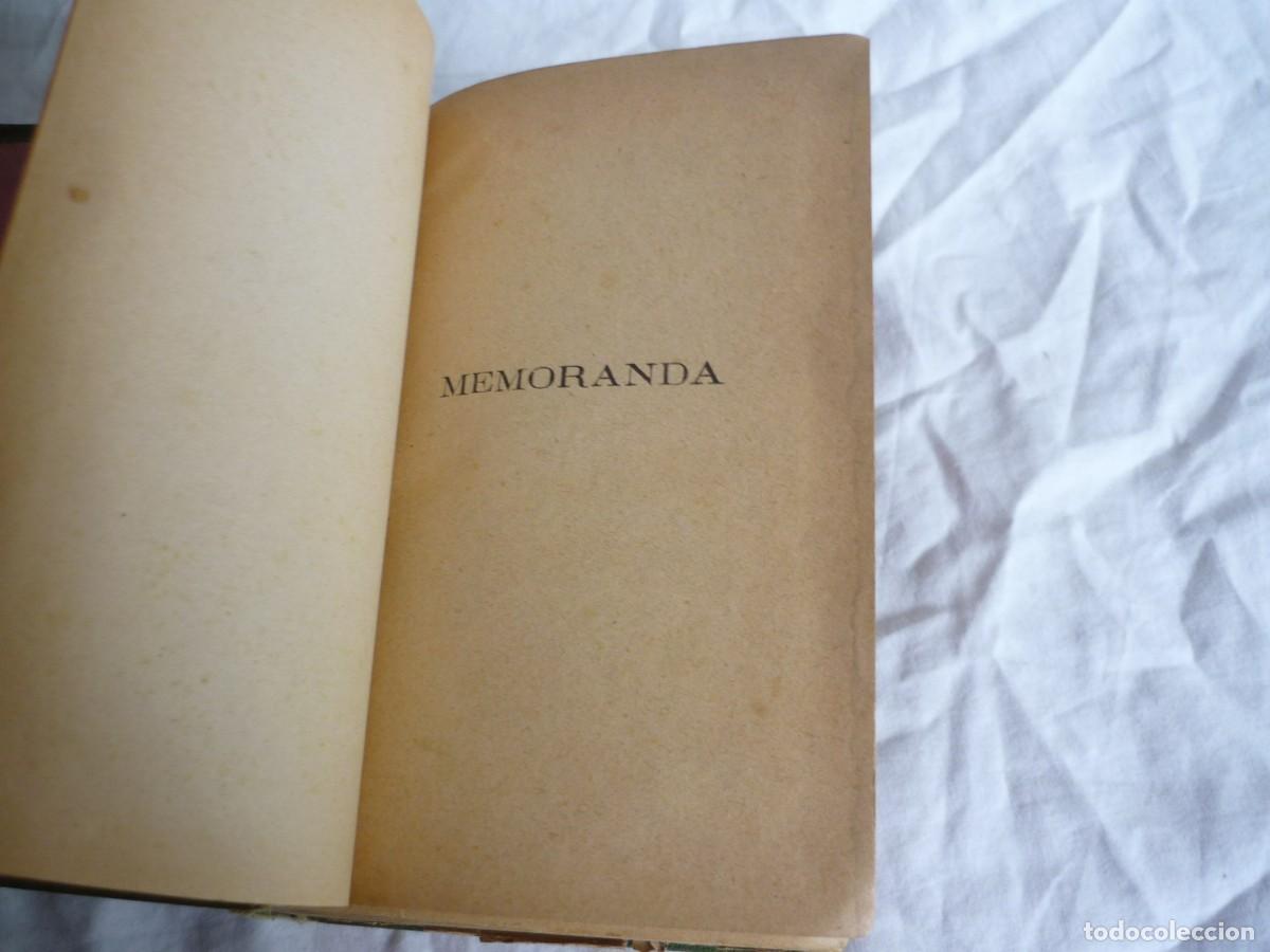 Libros antiguos: Memoranda (1906) + amigo Manso (1893) - Foto 7