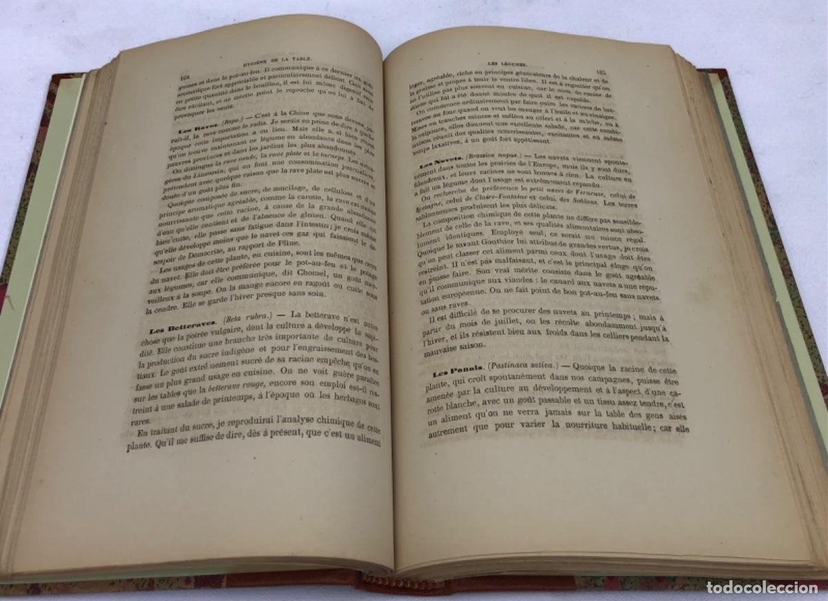 Libros antiguos: LA PORTE - Hygiene de la table. - Foto 3
