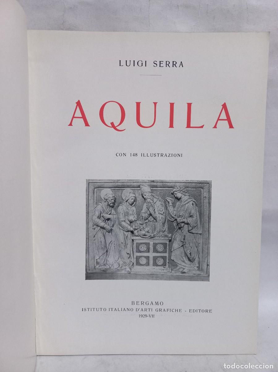 Libros antiguos: Luigi Serra - Aquila - 1929 - Foto 2