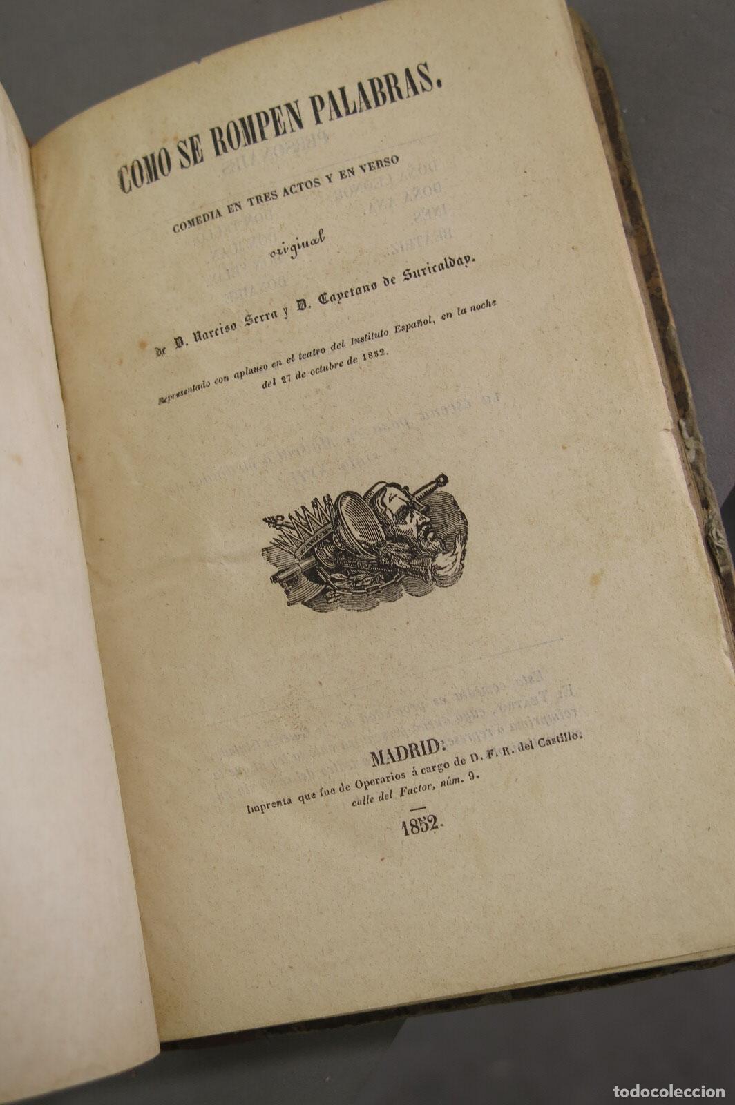 Libros antiguos: 8 OBRAS DE NARCISO SERRA. 1854-1874 - Foto 2