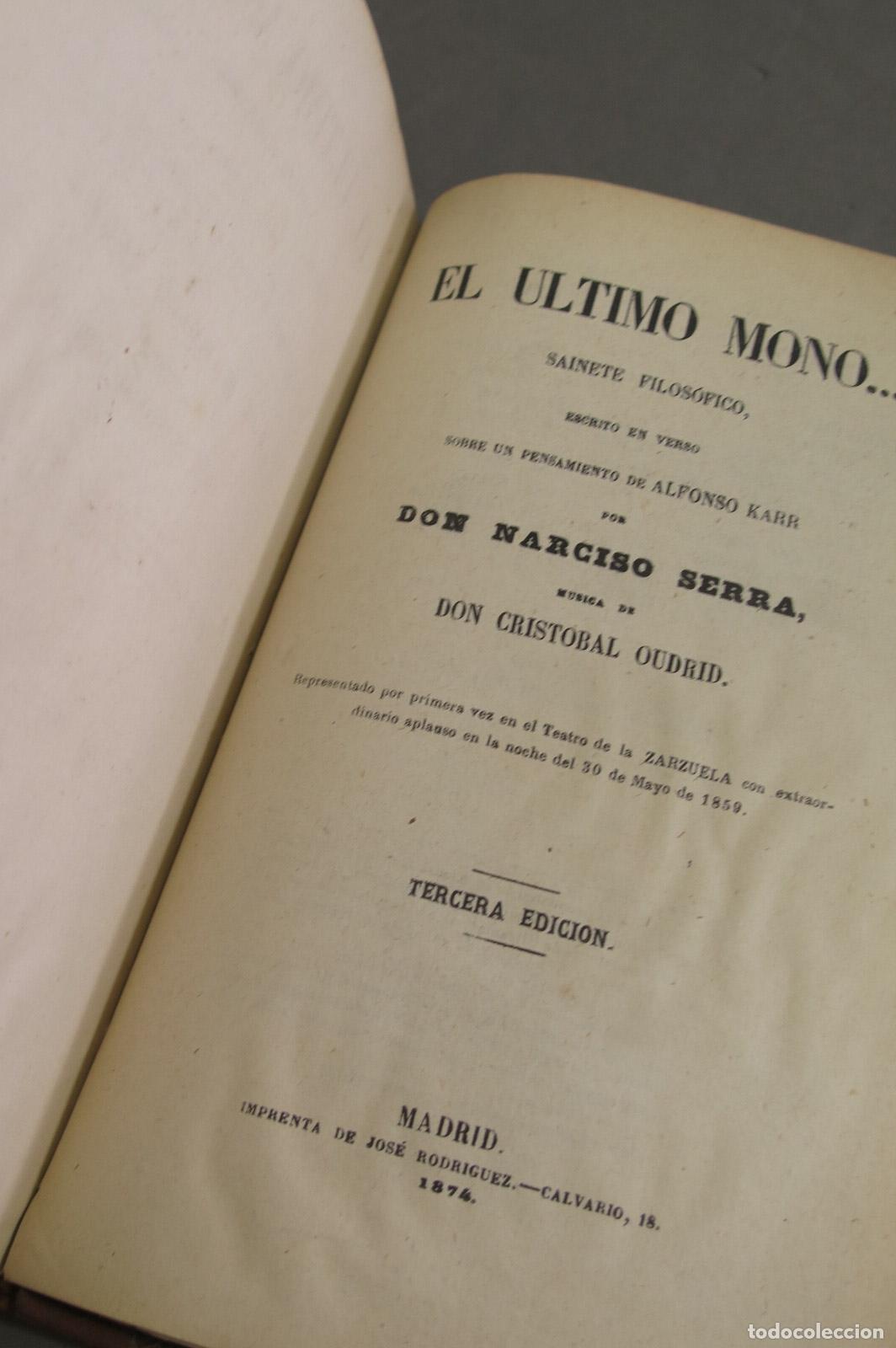 Libros antiguos: 8 OBRAS DE NARCISO SERRA. 1854-1874 - Foto 11