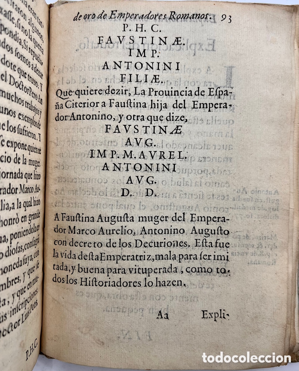 Libros antiguos: 1620. Qui&ntilde;ones. Explicaci&oacute;n de unas monedas de oro&hellip; - Foto 6